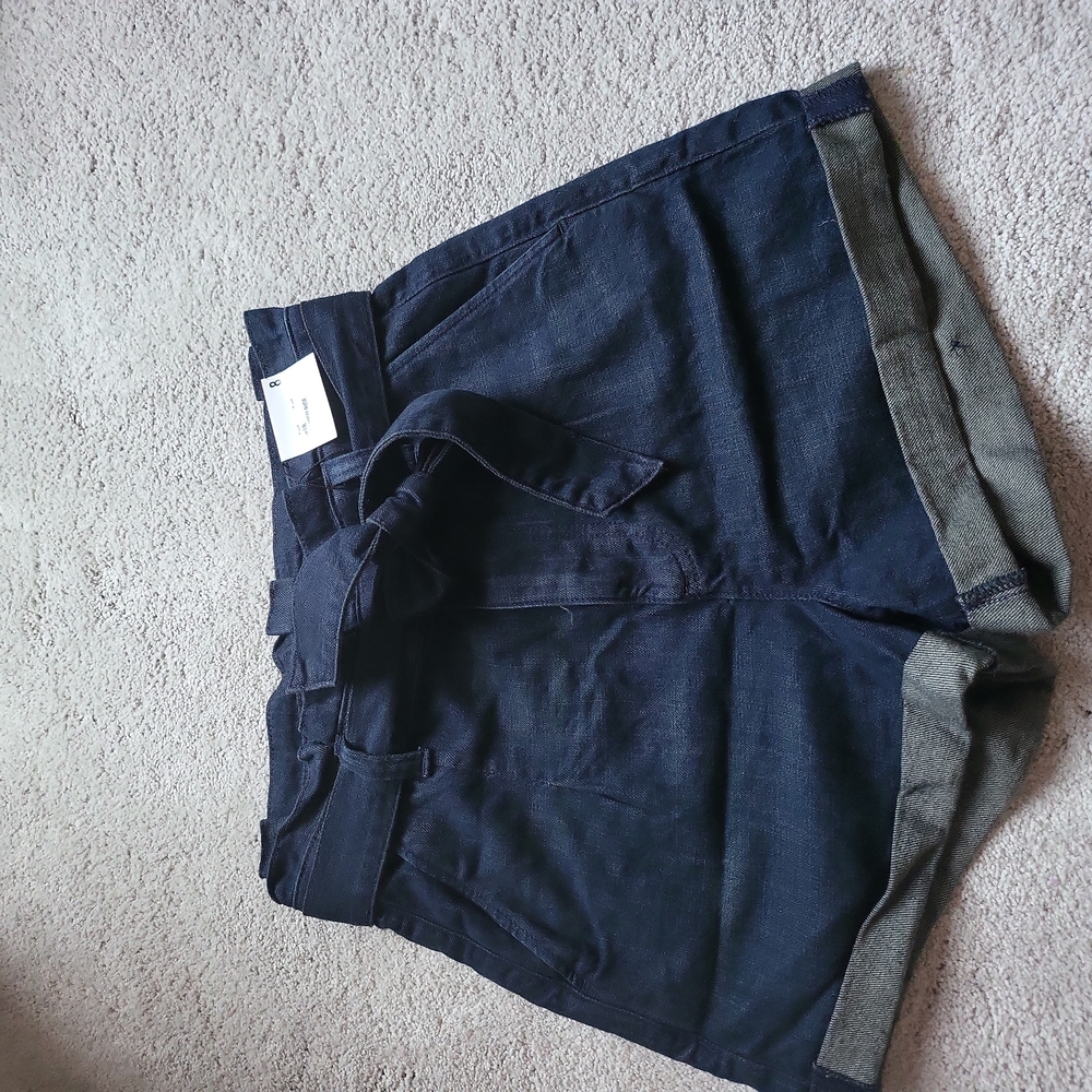 Express super high rise jean shorts